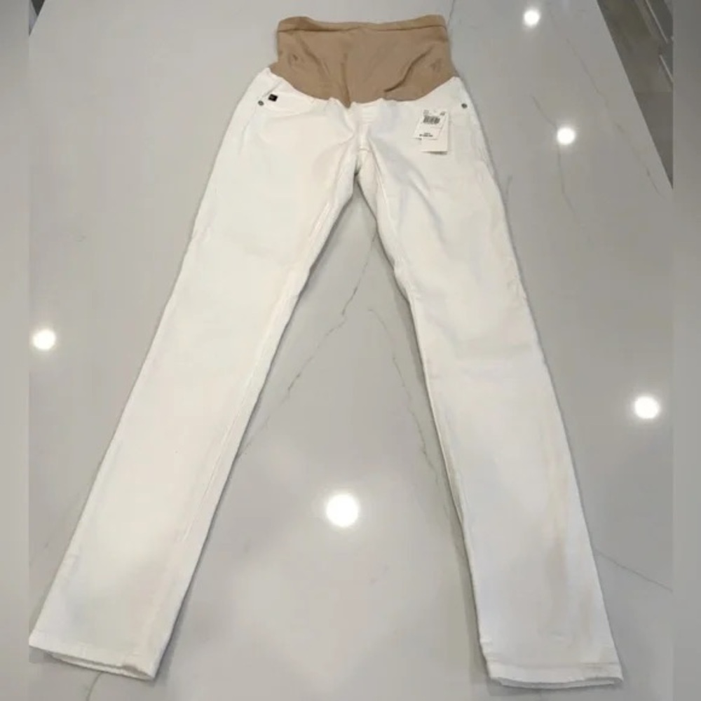 Women's White Maternity Jeans